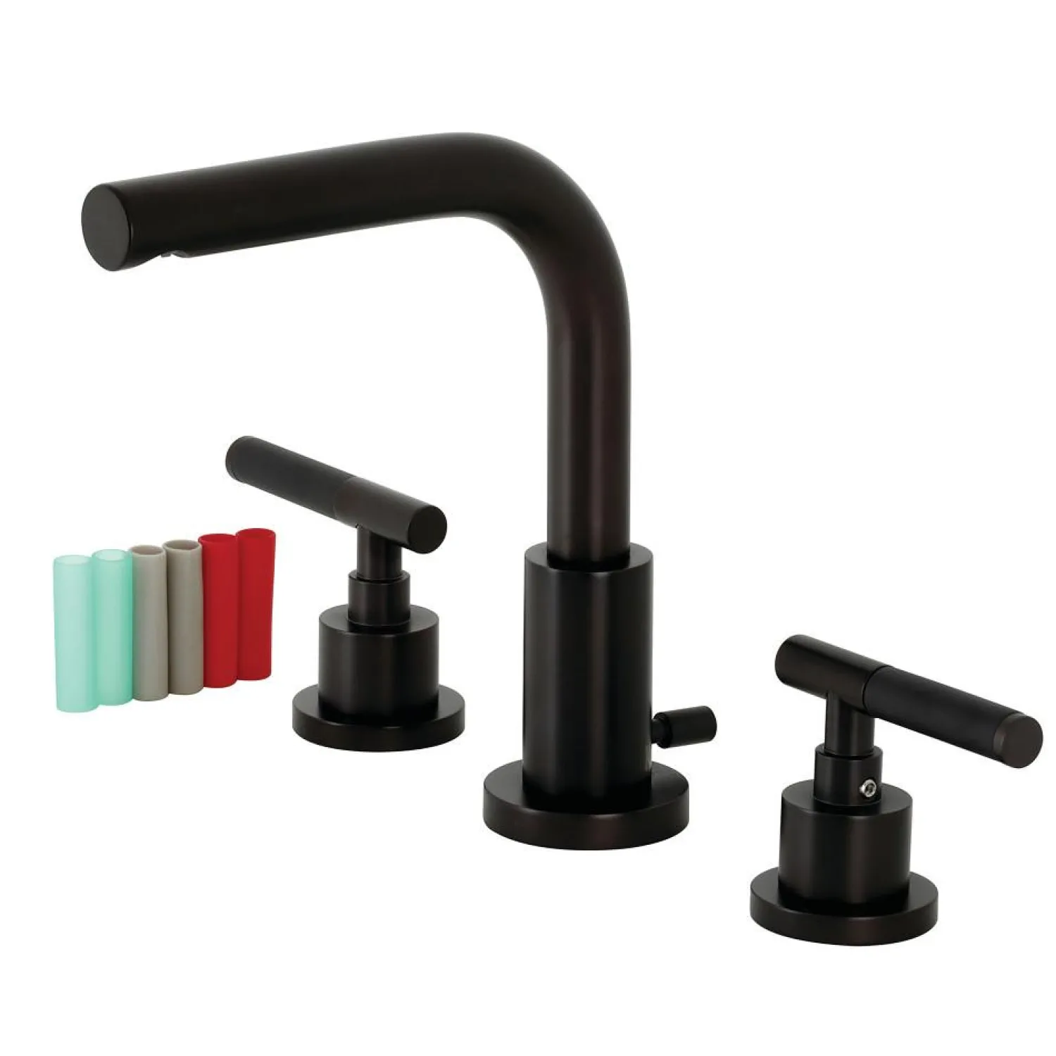 Sale Fauceture FSC895XCKL-P Kaiser Widespread Bathroom Faucet with Brass Pop-Up 8" Widespread