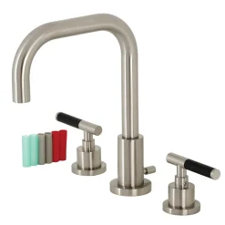 Outlet Fauceture FSC893XCKL-P Kaiser Widespread Bathroom Faucet with Brass Pop-Up 8" Widespread