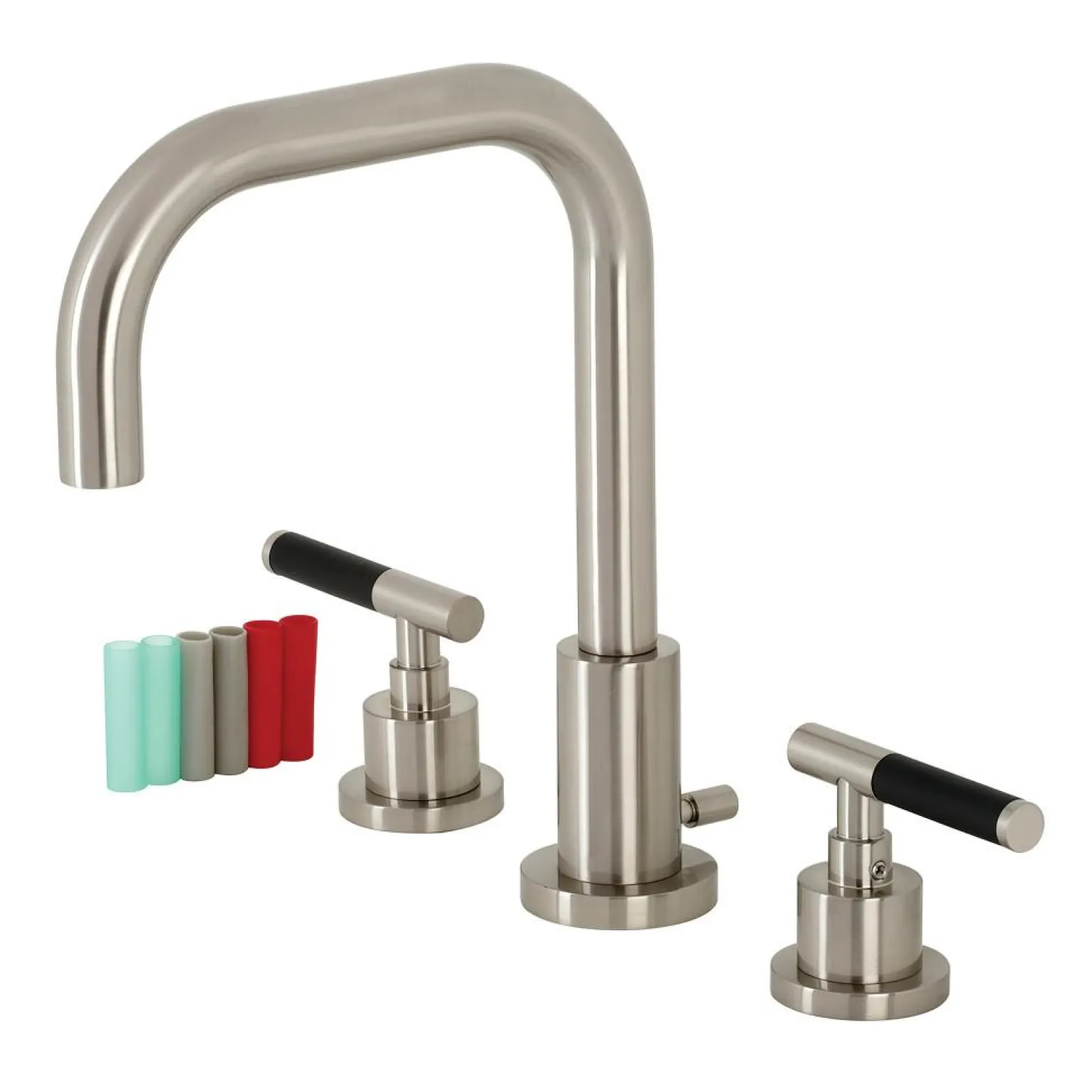Outlet Fauceture FSC893XCKL-P Kaiser Widespread Bathroom Faucet with Brass Pop-Up 8" Widespread