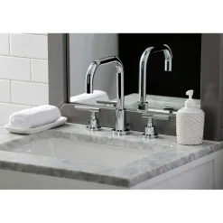 Outlet Fauceture FSC893XCKL-P Kaiser Widespread Bathroom Faucet with Brass Pop-Up 8