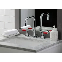 Outlet Fauceture FSC893XCKL-P Kaiser Widespread Bathroom Faucet with Brass Pop-Up 8