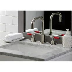 Outlet Fauceture FSC893XCKL-P Kaiser Widespread Bathroom Faucet with Brass Pop-Up 8