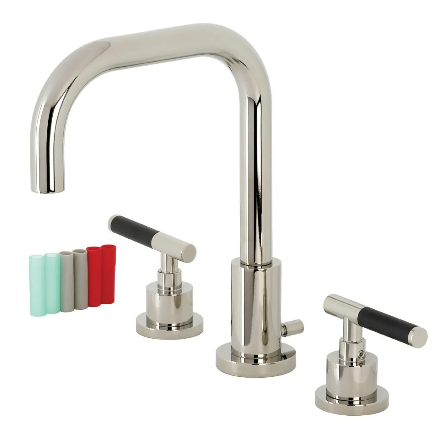 Outlet Fauceture FSC893XCKL-P Kaiser Widespread Bathroom Faucet with Brass Pop-Up 8" Widespread