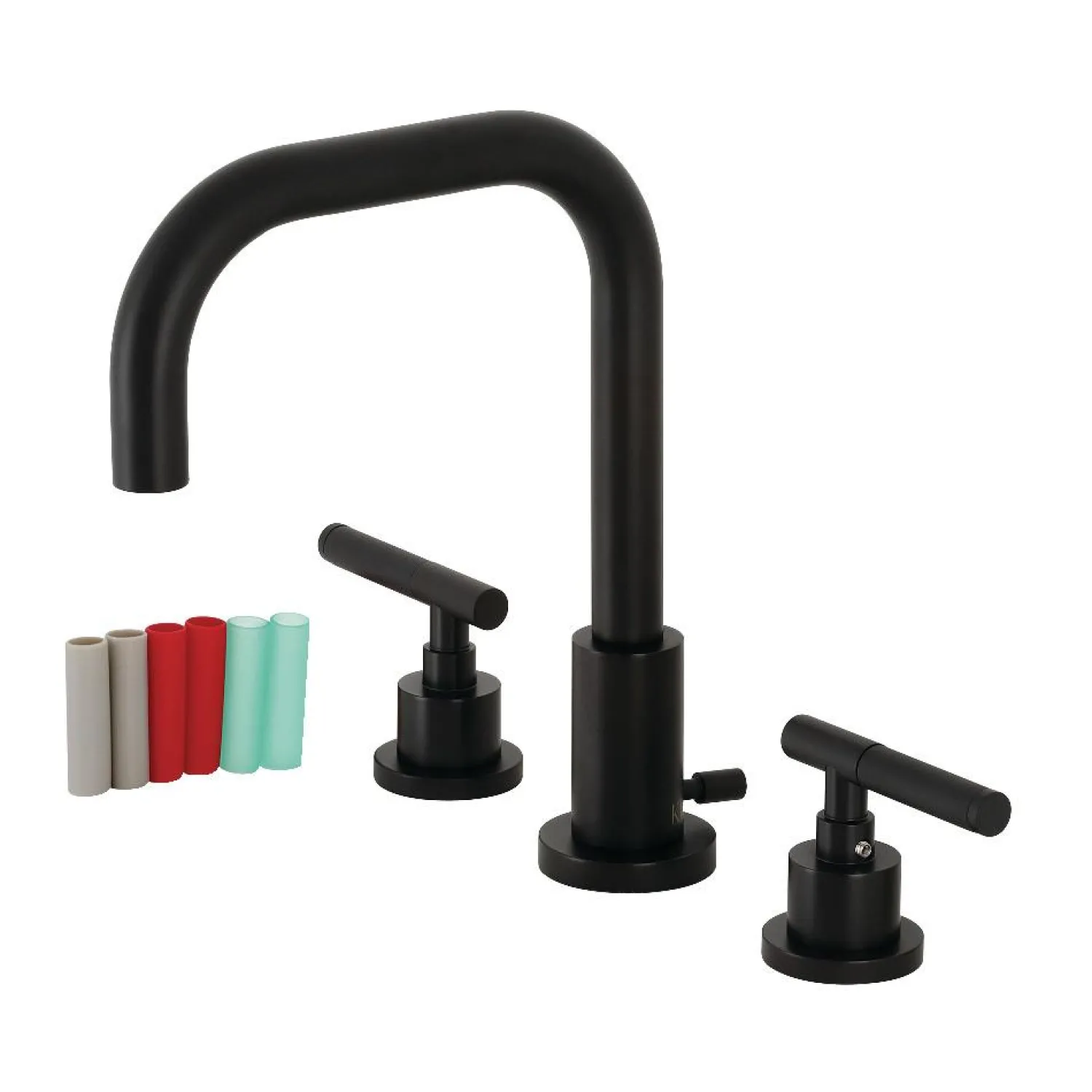 Outlet Fauceture FSC893XCKL-P Kaiser Widespread Bathroom Faucet with Brass Pop-Up 8" Widespread