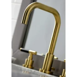 Outlet Fauceture FSC893XCKL-P Kaiser Widespread Bathroom Faucet with Brass Pop-Up 8