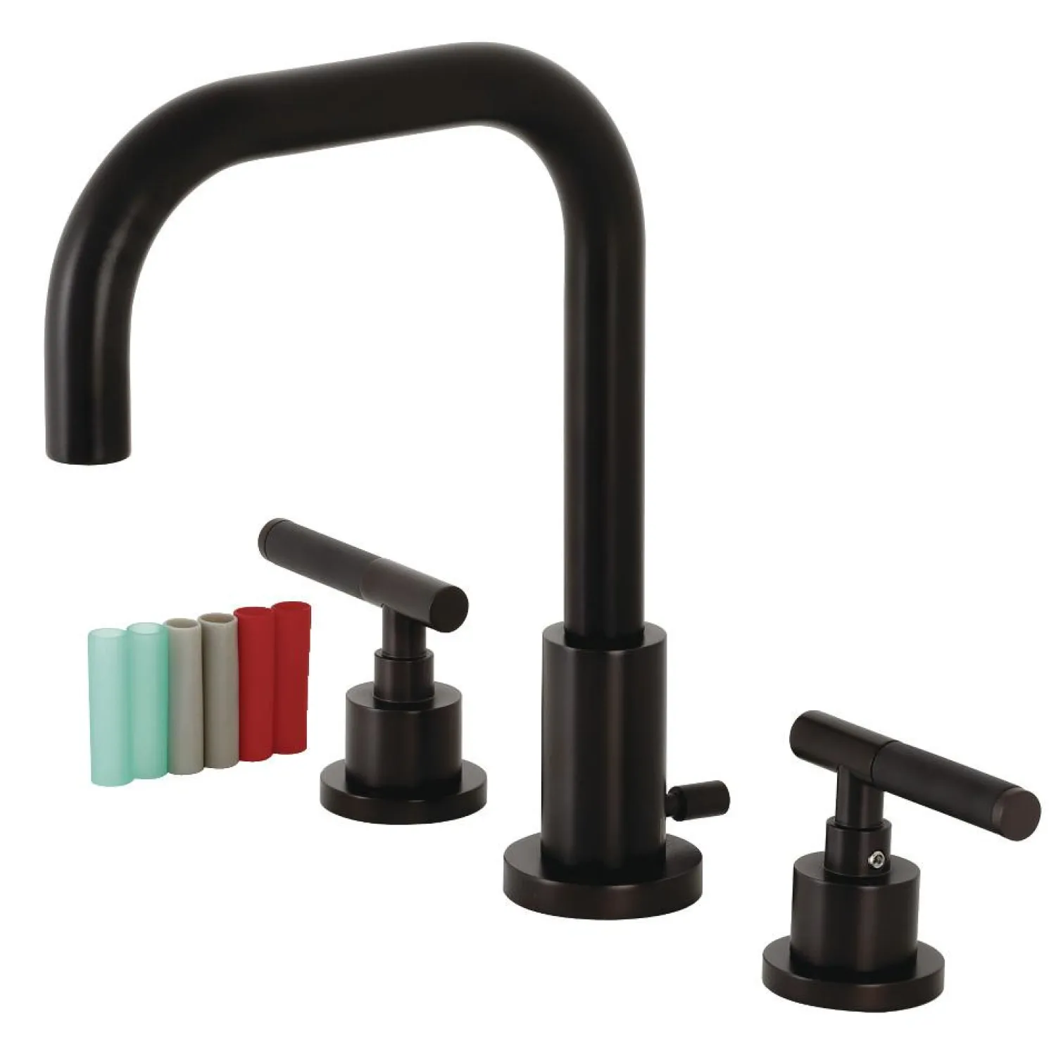 Outlet Fauceture FSC893XCKL-P Kaiser Widespread Bathroom Faucet with Brass Pop-Up 8" Widespread