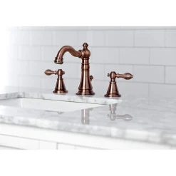 Sale Fauceture FSC197ALAC English Classic Widespread Bathroom Faucet, Antique Copper 8