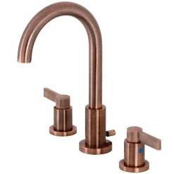 Hot Fauceture FSC892NDLAC NuvoFusion Widespread Bathroom Faucet, Antique Copper 8" Widespread