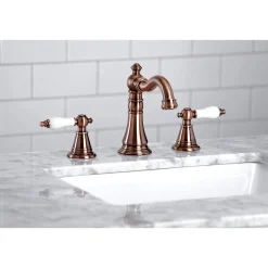 Outlet Fauceture FSC197PLAC English Classic Widespread Bathroom Faucet, Antique Copper 8
