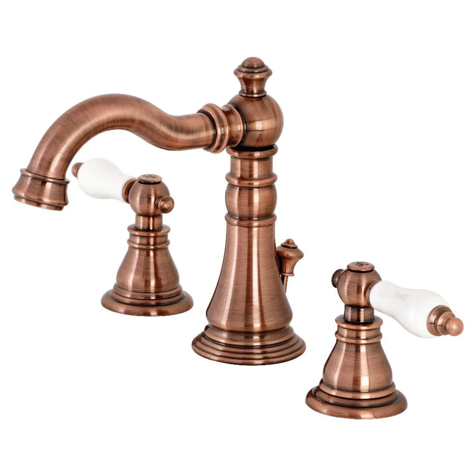 New Fauceture FSC197APLAC American Patriot Widespread Bathroom Faucet, Antique Copper 8" Widespread
