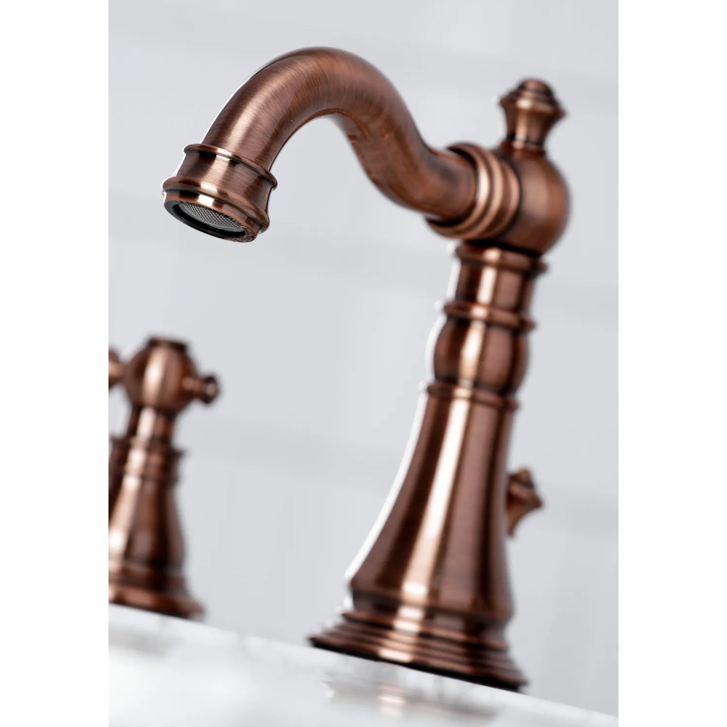 Hot Fauceture FSC197ACLAC American Classic Widespread Bathroom Faucet, Antique Copper 8" Widespread