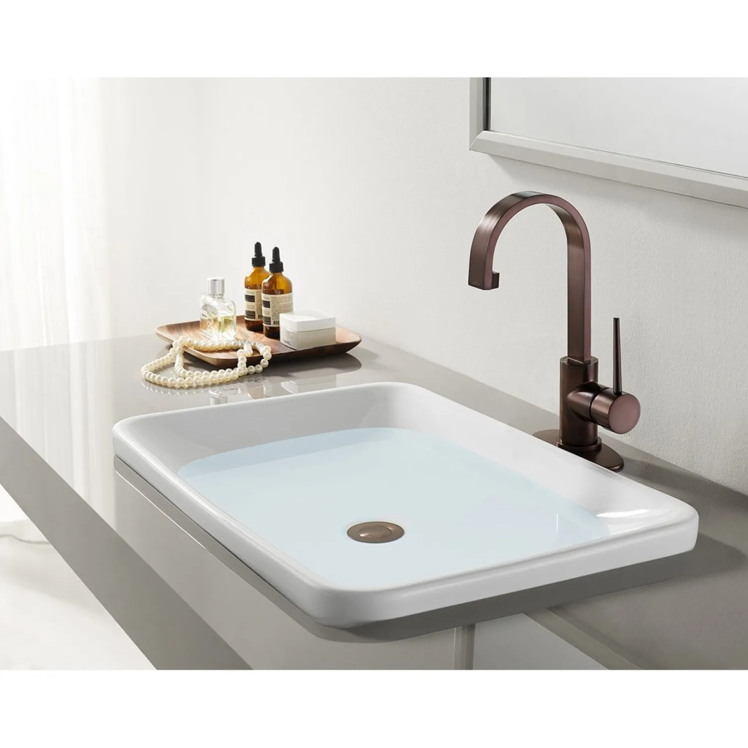 New Fauceture New York Single-Handle Bathroom Faucet Drain Single Hole