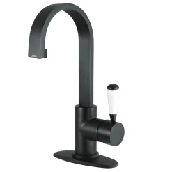 Clearance Fauceture Paris Single-Handle Bathroom Faucet with Deck Plate and Drain Single Hole