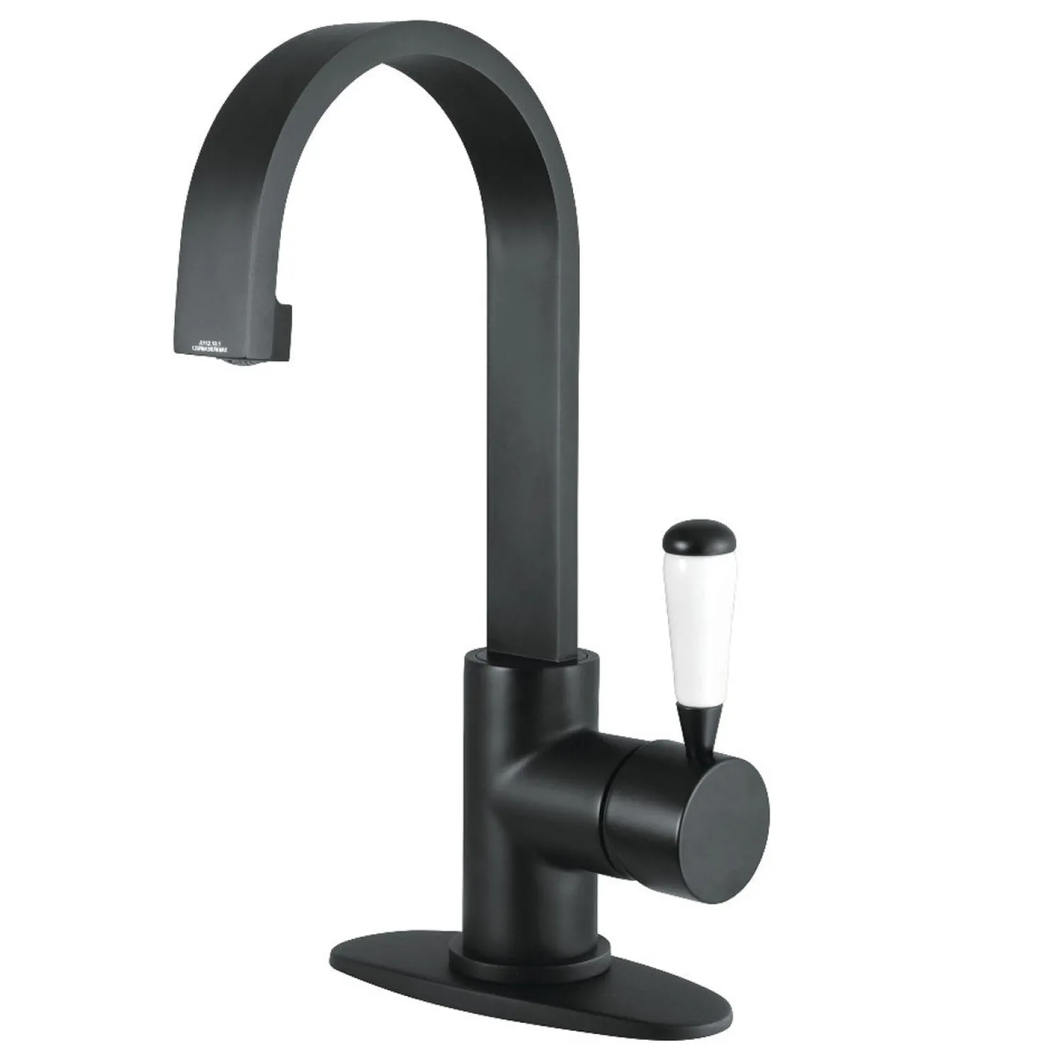 Clearance Fauceture Paris Single-Handle Bathroom Faucet with Deck Plate and Drain Single Hole
