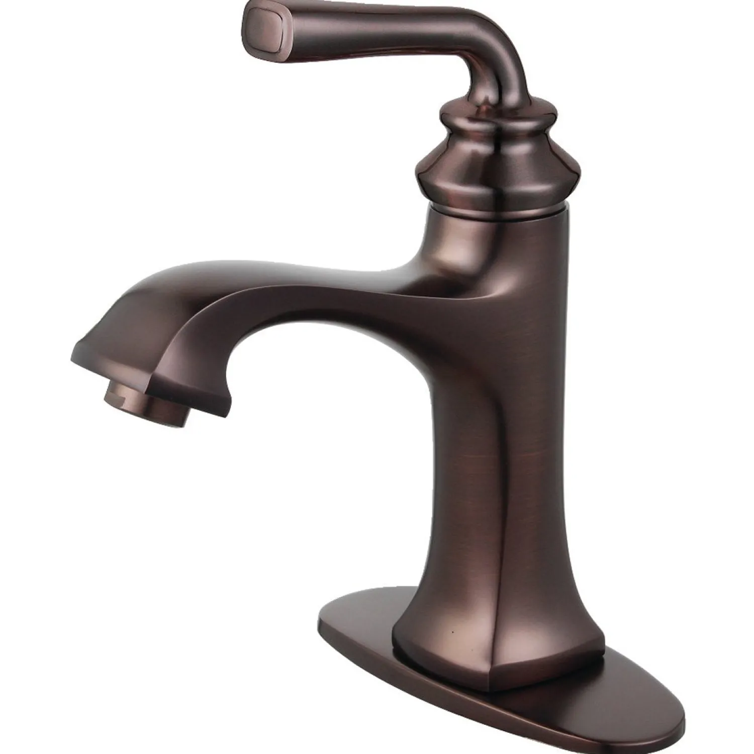 Best Fauceture Restoration Single-Handle Bathroom Faucet with Push-Up Drain and Deck Plate Single Hole