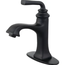 Best Fauceture Restoration Single-Handle Bathroom Faucet with Push-Up Drain and Deck Plate Single Hole
