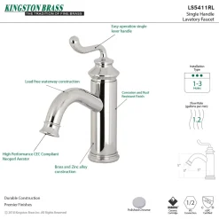 Best Fauceture Royale Single-Handle Monoblock Bathroom Faucet Single Hole