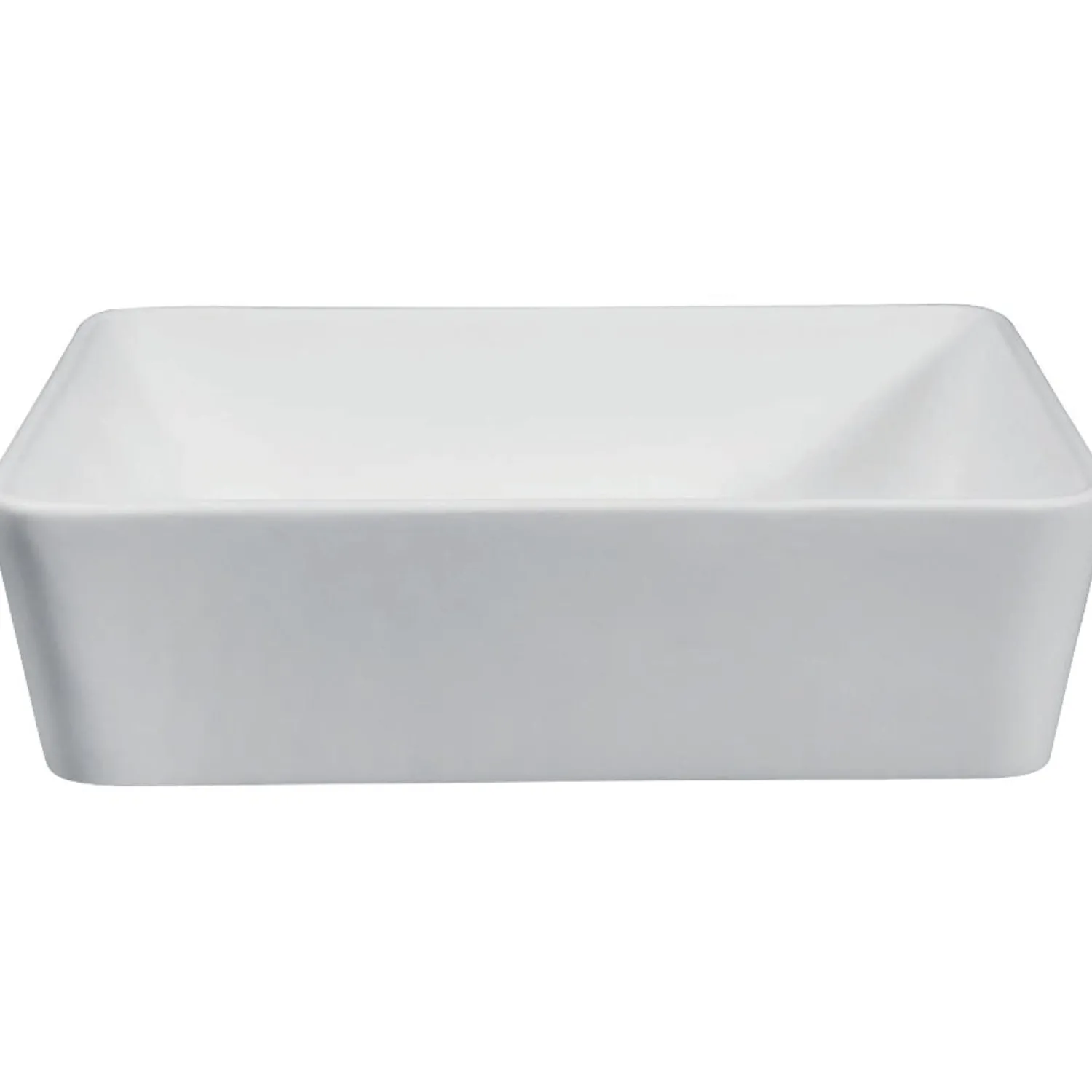 New Fauceture Solid Surface Matte Stone 18" Single-Bowl Vessel Bathroom Sink Above Counter / Vessel Sinks