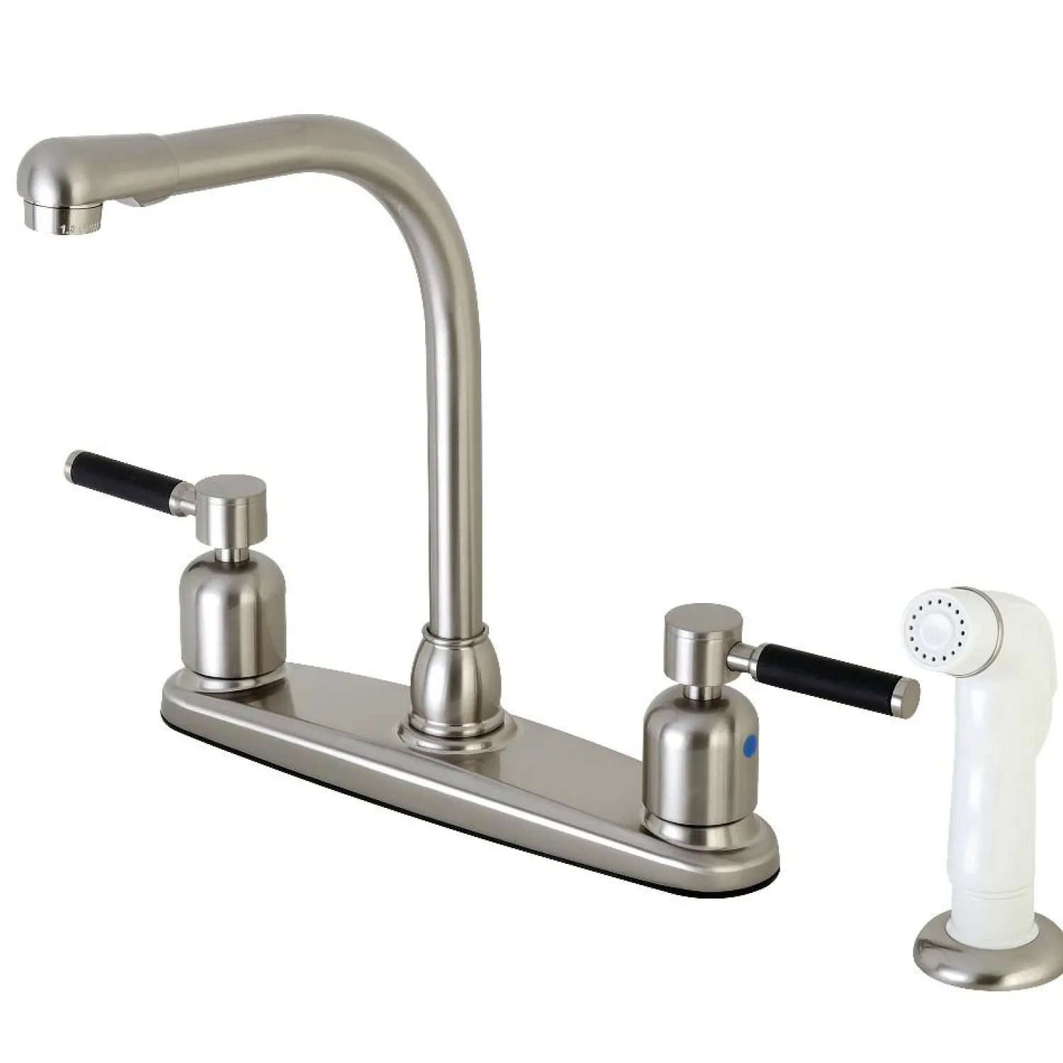 FB718DKL Centerset Kitchen Faucet in Brushed Nickel Faucets With Side Spray