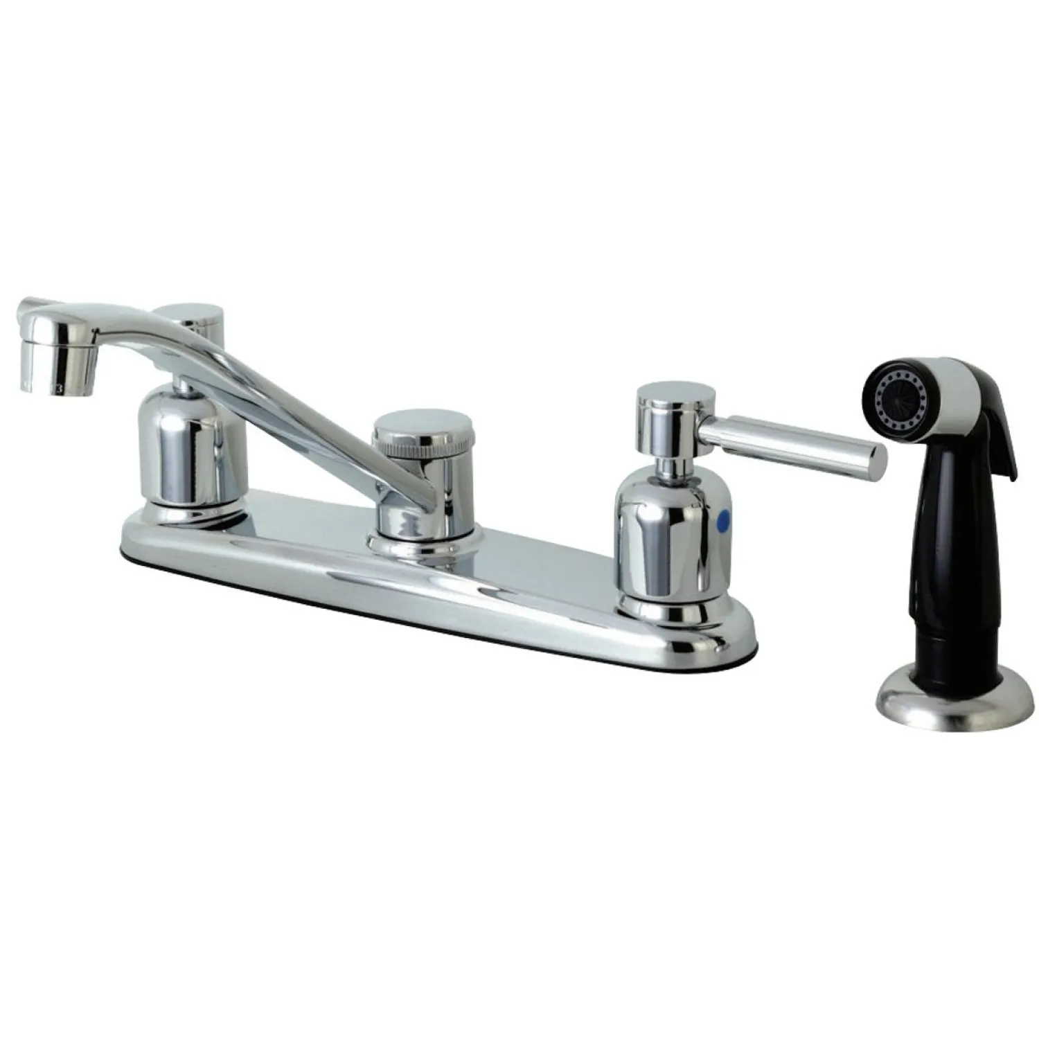 Discount FB112DL Centerset Kitchen Faucet in Polished Chrome Faucets With Side Spray