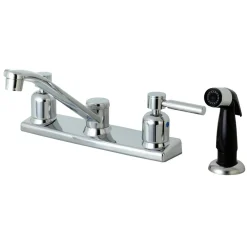 New FB122DL Centerset Kitchen Faucet in Polished Chrome Faucets With Side Spray