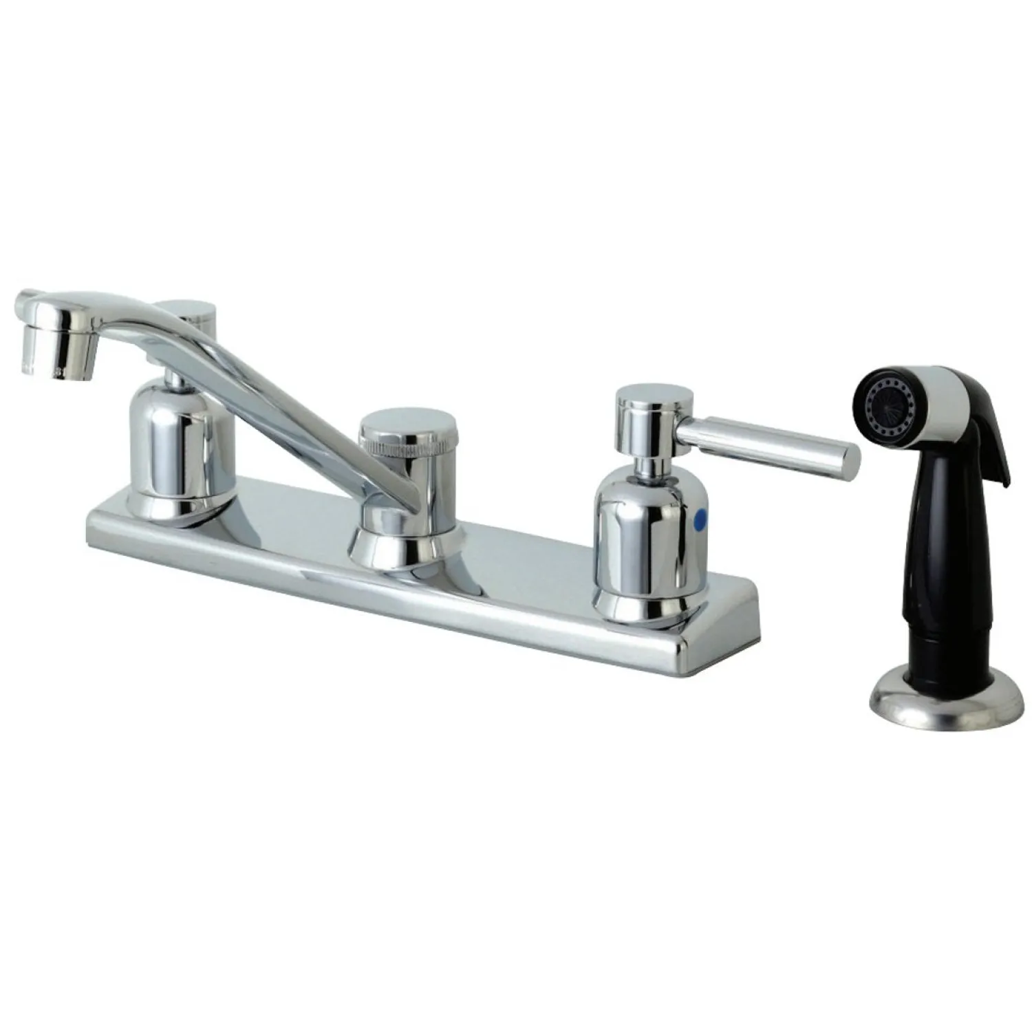 New FB122DL Centerset Kitchen Faucet in Polished Chrome Faucets With Side Spray
