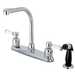 Online FB751DPL Centerset Kitchen Faucet in Polished Chrome Faucets With Side Spray