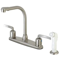 Clearance FB718EFL Centerset Kitchen Faucet in Brushed Nickel Faucets With Side Spray
