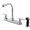 Online FB751 8-Inch Centerset Kitchen Faucet in Polished Chrome Faucets With Side Spray
