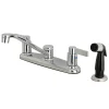 FB112NDL 8-Inch Centerset Kitchen Faucet in Polished Chrome Faucets With Side Spray