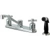 Hot FB112ZX Centerset Kitchen Faucet in Polished Chrome Faucets With Side Spray