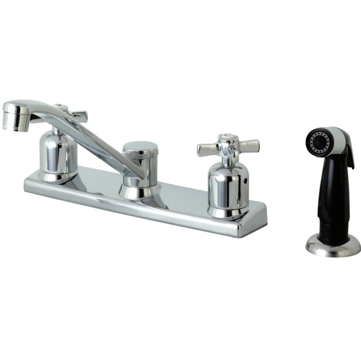 Online FB122ZX Centerset Kitchen Faucet in Polished Chrome Faucets With Side Spray