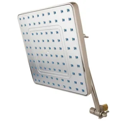 Clearance Fortress 8" Square Shower Head with 10" Swivel Arm Shower Heads
