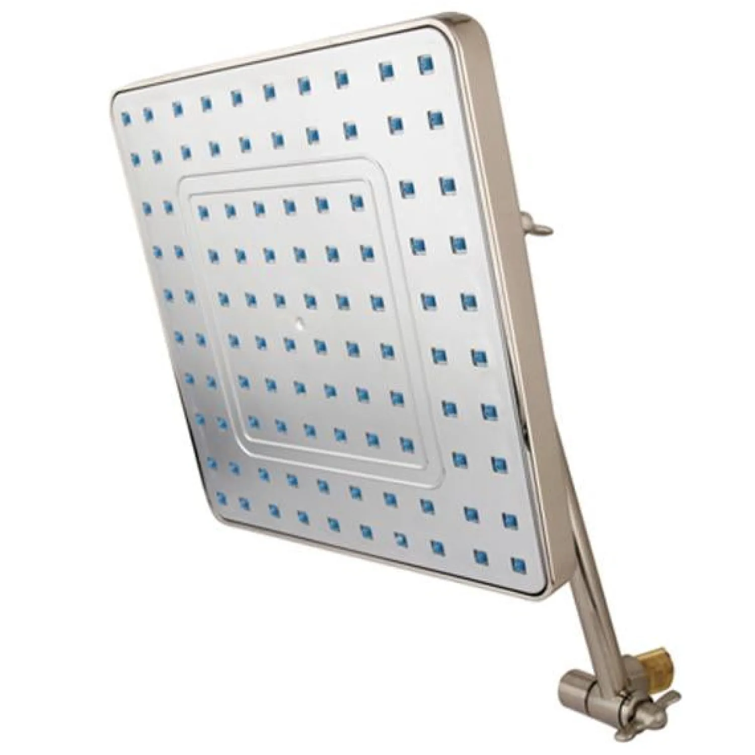 Clearance Fortress 8" Square Shower Head with 10" Swivel Arm Shower Heads