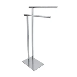 Freestanding Double Towel Rack Free-Standing Towel Racks