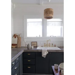 Outlet French Country Kitchen Bridge Faucet with Brass Sprayer Bridge Faucets