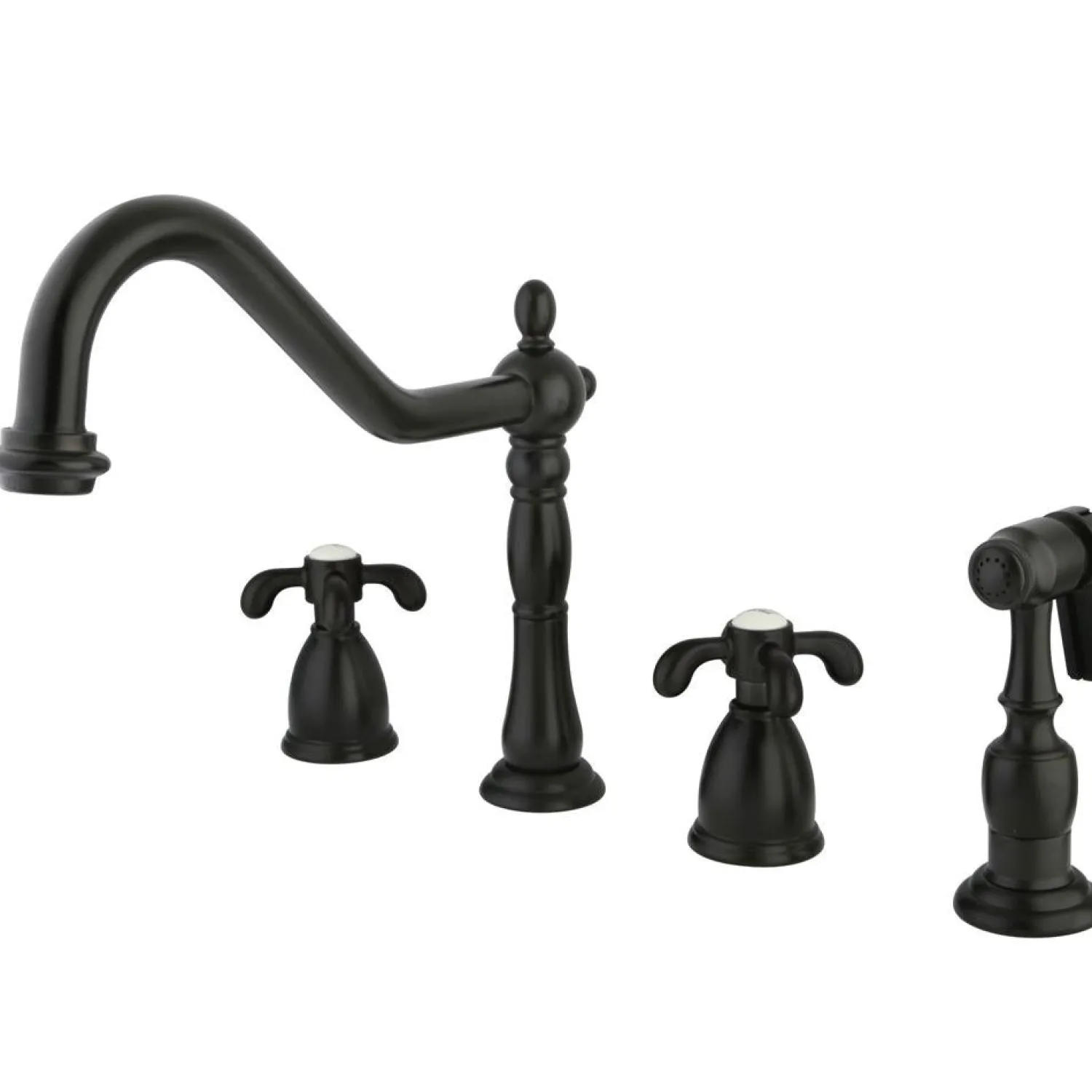 Clearance French Country Double Handle Widespread Kitchen Faucet Widespread Kitchen Faucets