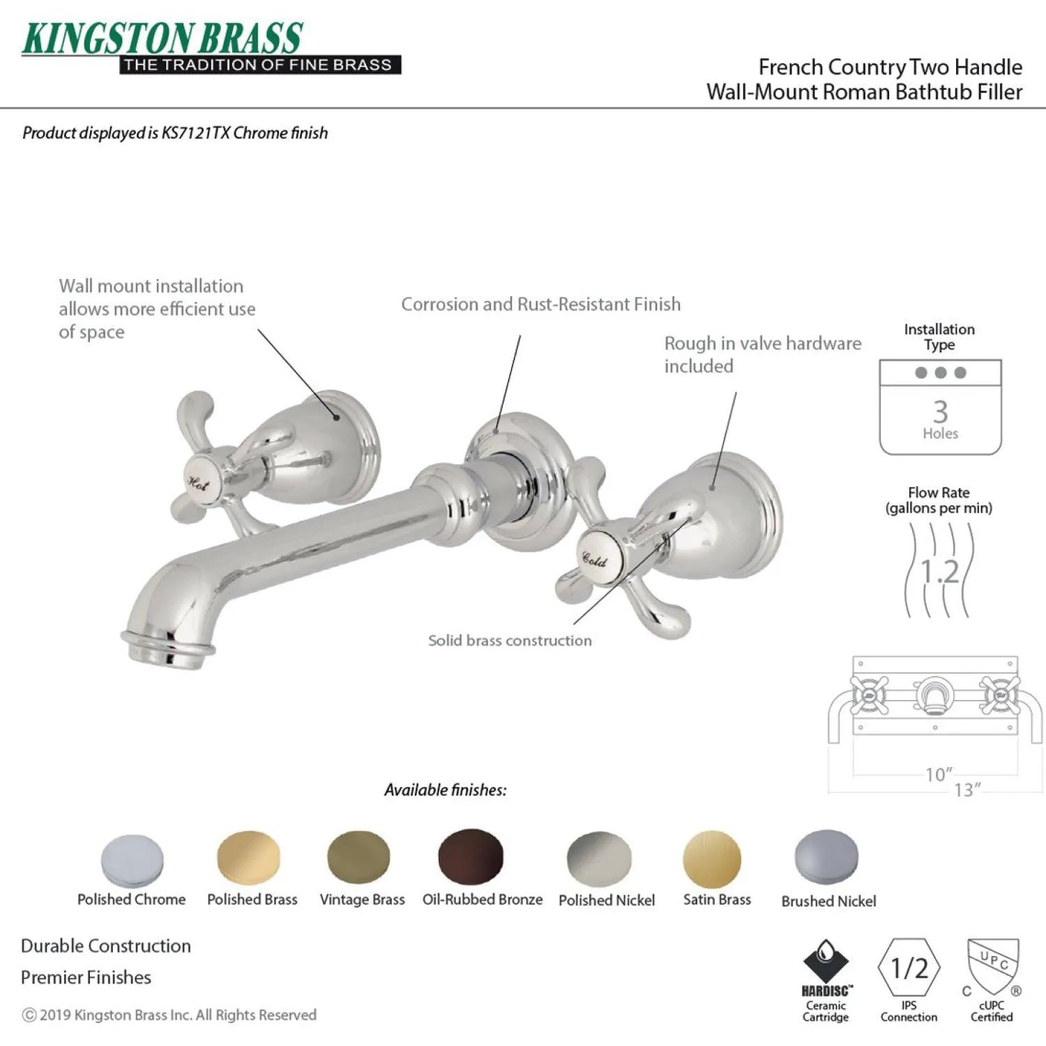 Clearance French Country Wall Mount Bathroom Faucet Wall Mount
