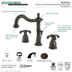 Hot French Country 8-Inch Widespread Bathroom Faucet 8
