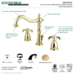 Hot French Country 8-Inch Widespread Bathroom Faucet 8
