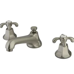 Hot French Country Classic Two Handle 8" to 16" Widespread Lavatory Faucet with Brass Pop-up 8" Widespread