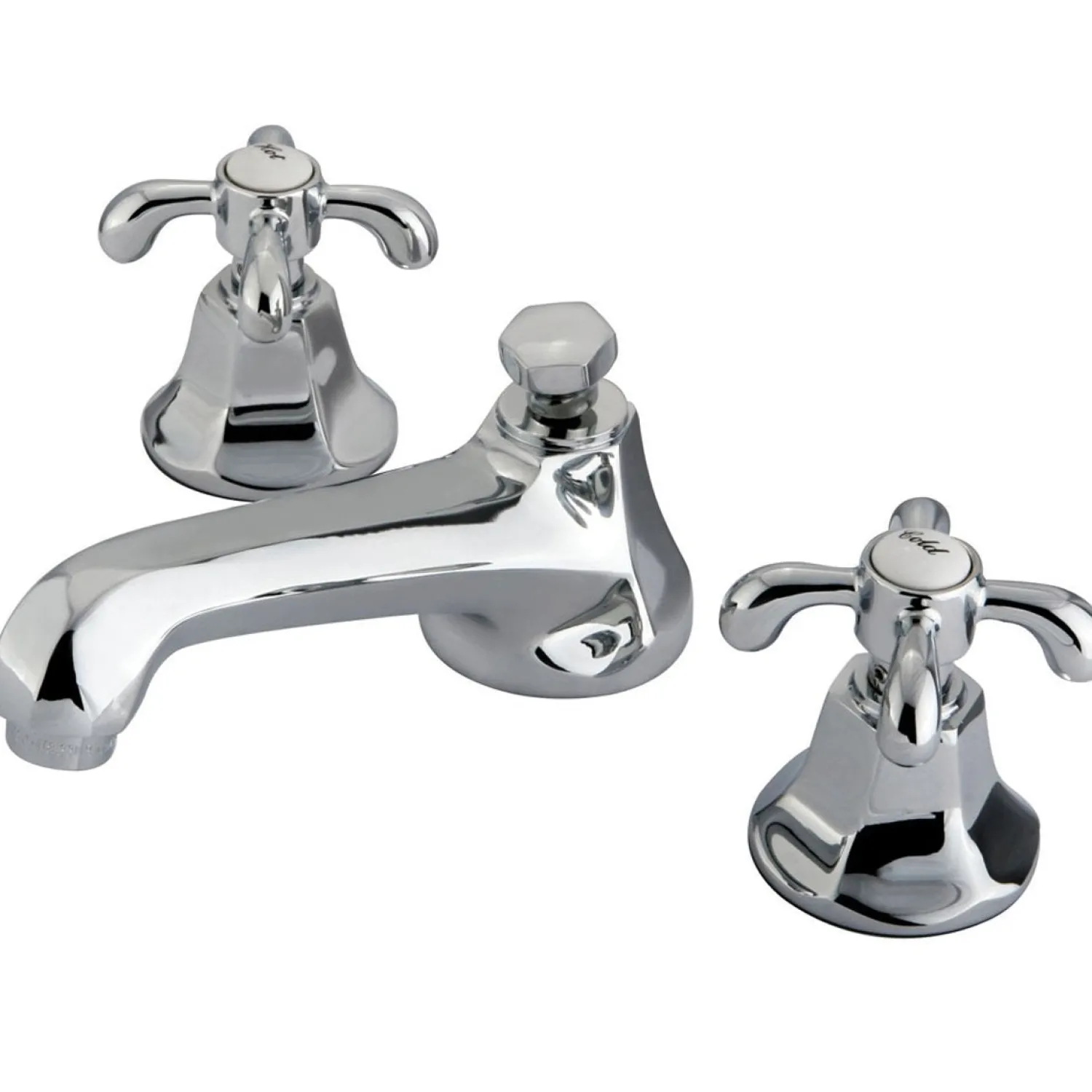 Hot French Country Classic Two Handle 8" to 16" Widespread Lavatory Faucet with Brass Pop-up 8" Widespread