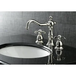 Hot French Country 3-Hole 8-Inch Widespread Bathroom Faucet 8