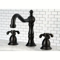 Hot French Country 3-Hole 8-Inch Widespread Bathroom Faucet 8