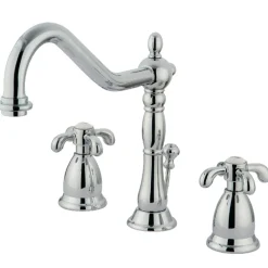 Outlet French Country Deck Mount 8-Inch Widespread Bathroom Faucet 8