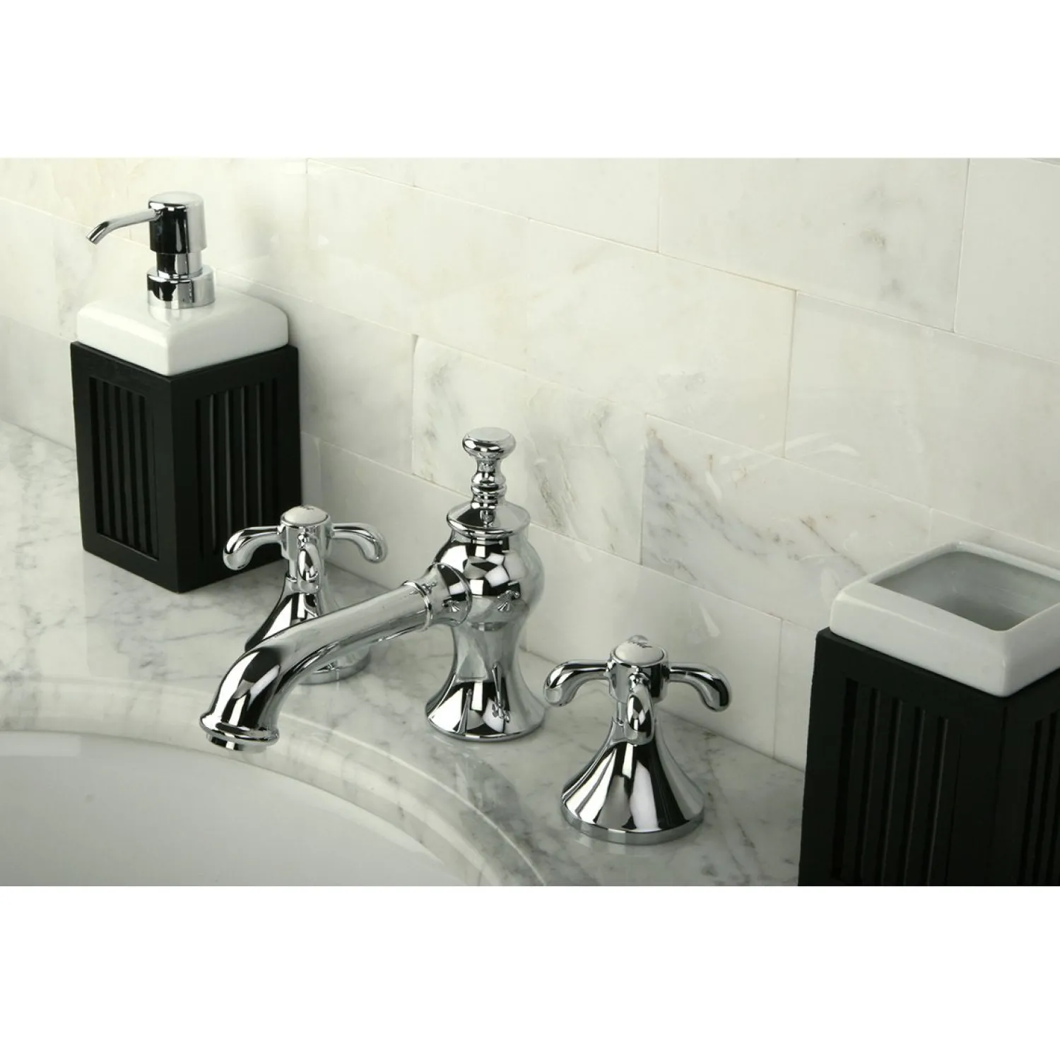 Online French Country 8-Inch Widespread 3-Hole Bathroom Faucet 8" Widespread
