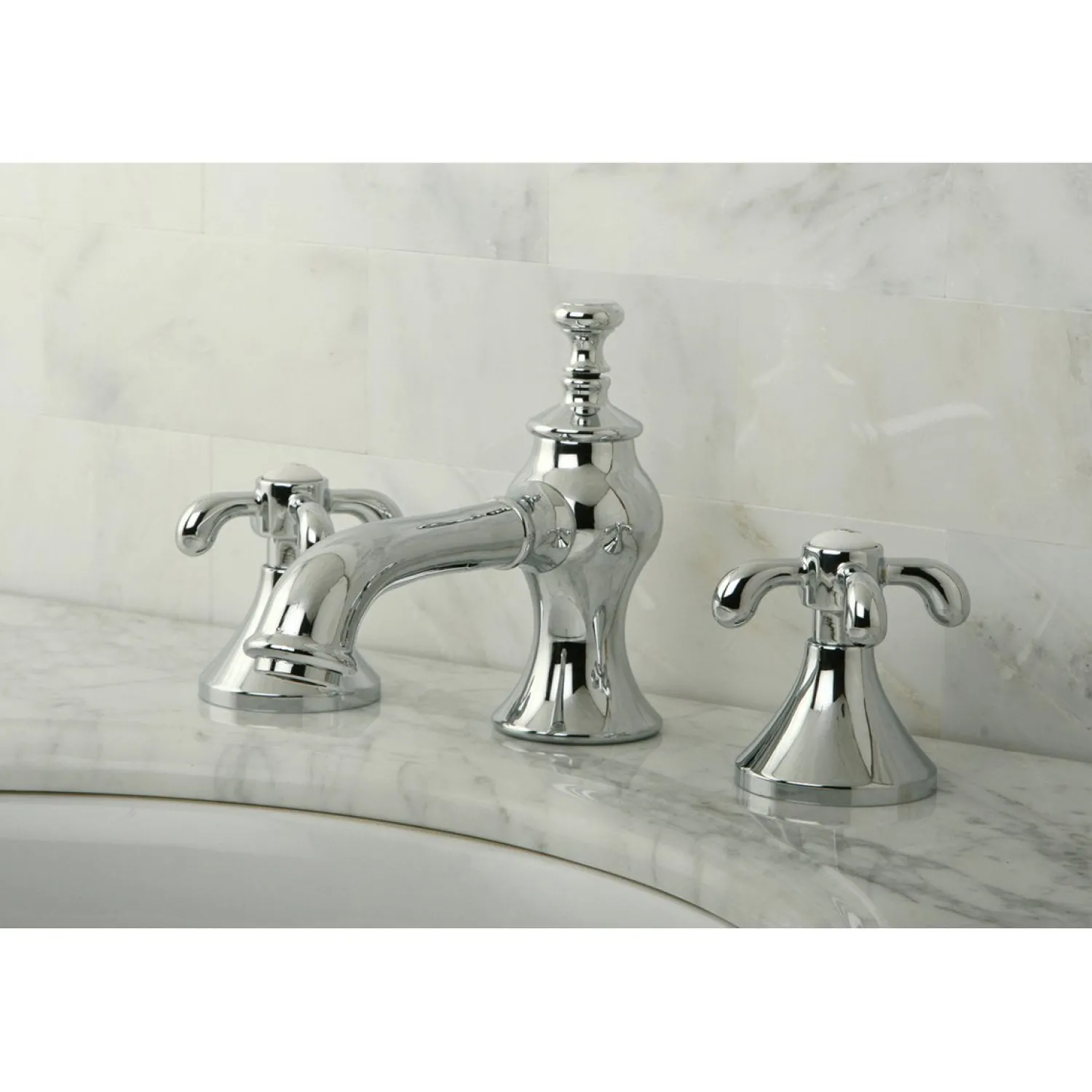 Online French Country 8-Inch Widespread 3-Hole Bathroom Faucet 8" Widespread