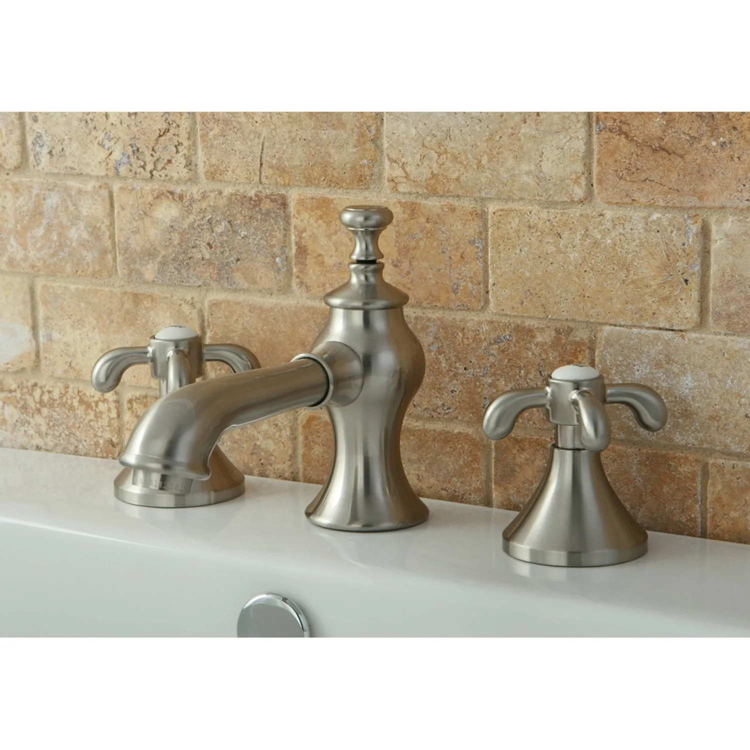 Online French Country 8-Inch Widespread 3-Hole Bathroom Faucet 8" Widespread