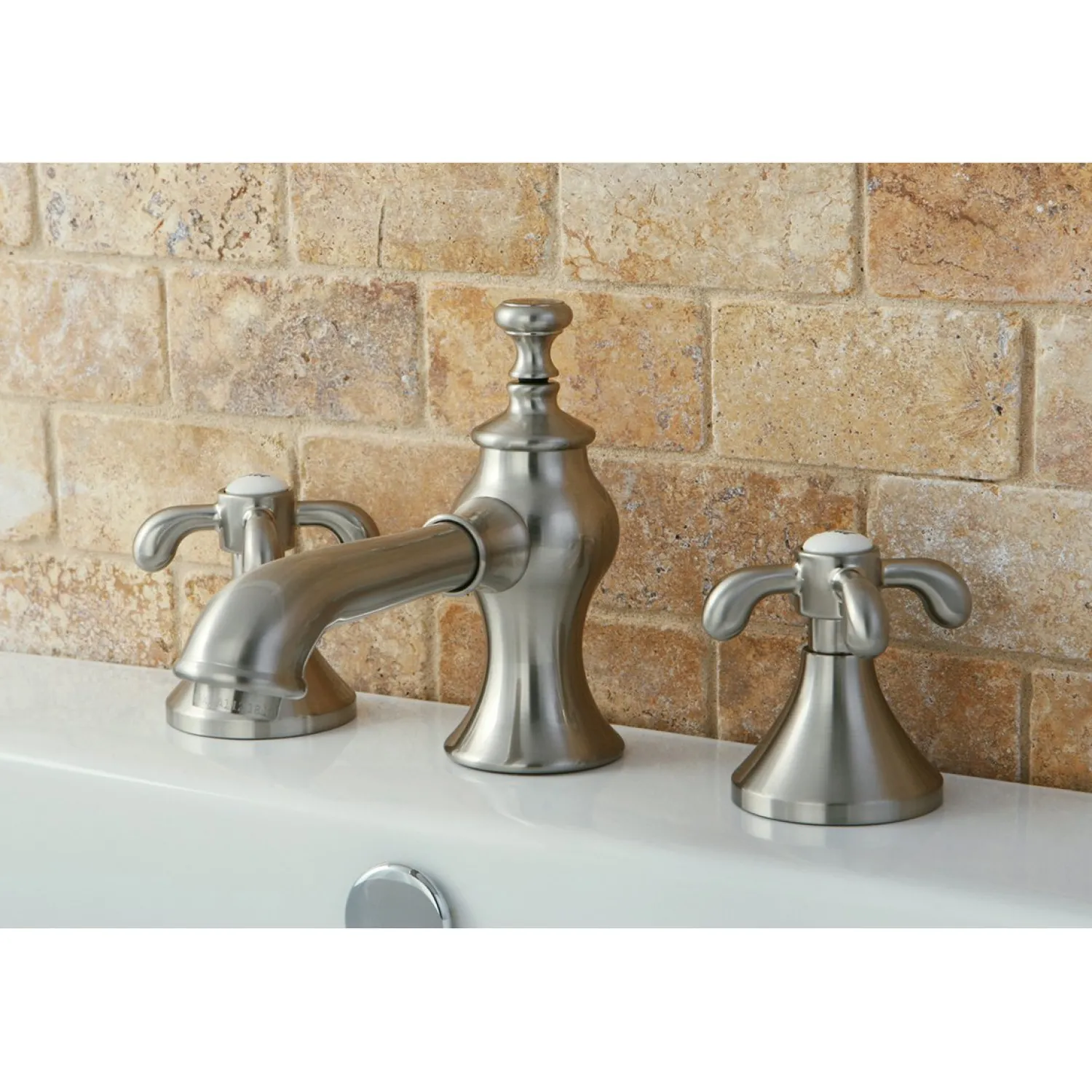 Online French Country 8-Inch Widespread 3-Hole Bathroom Faucet 8" Widespread