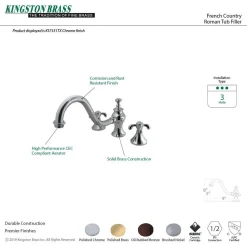 Best French Country Roman Tub Filler Tub Faucets